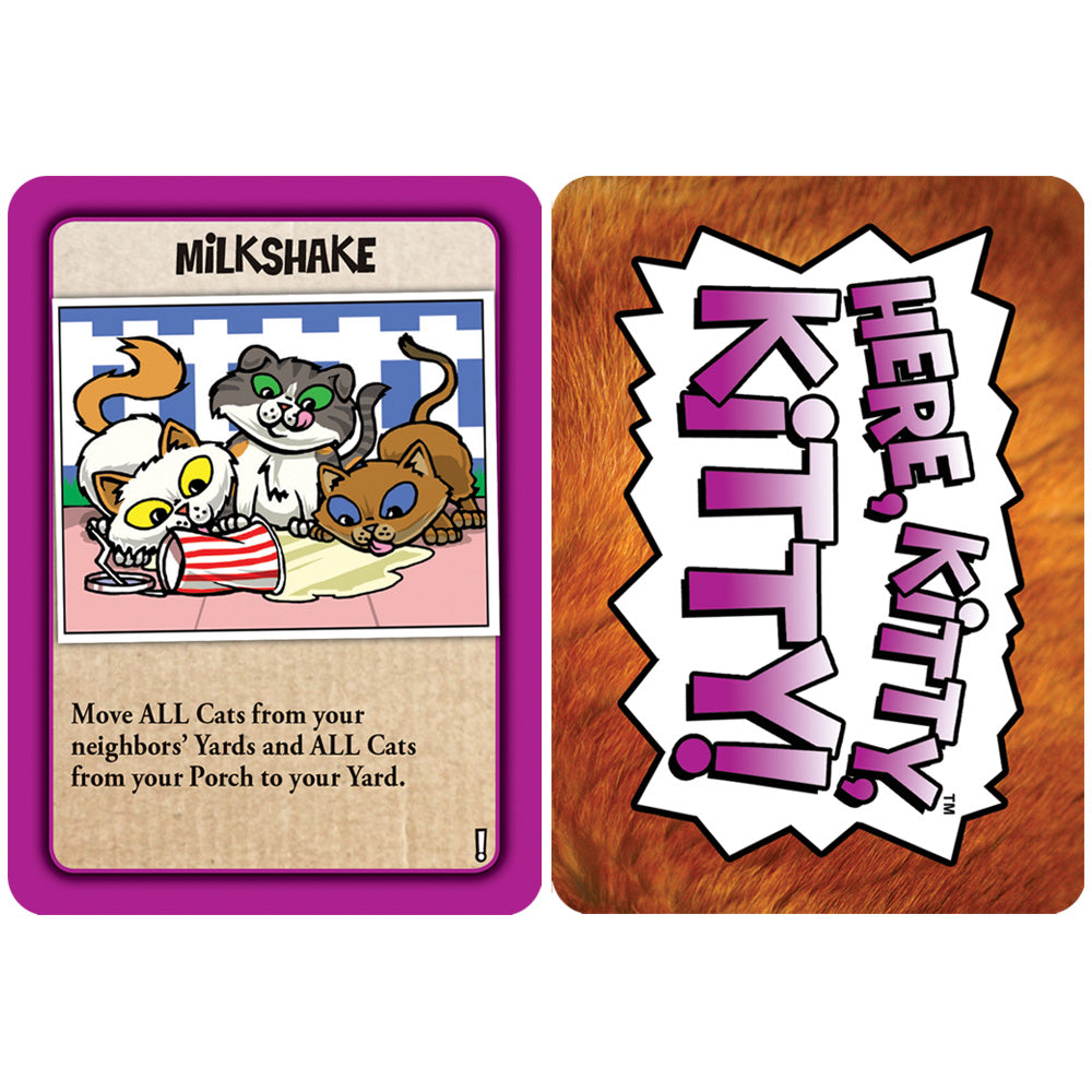 Milkshake promo card front and back