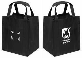 Castle Panic black reusable shopping bag