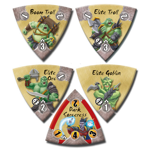Boom Troll, Elite monsters, and Dark Sorceress tokens