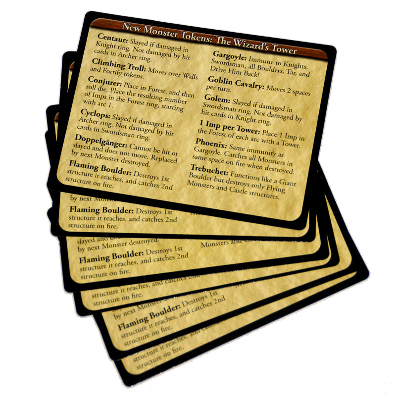 Wizard's Tower Reference Cards – Fireside Games