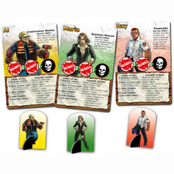 Character cards in Dead Panic