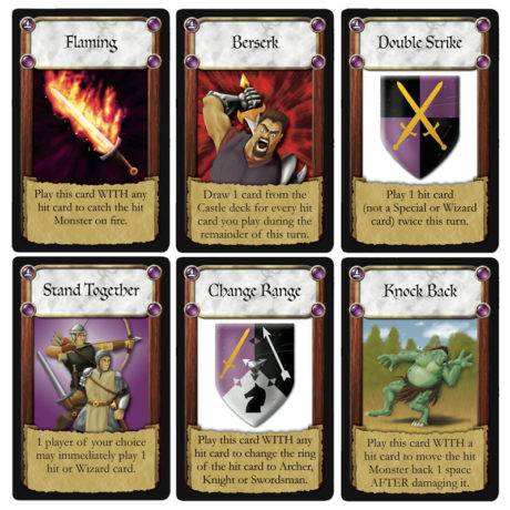 New Castle cards in The Wizard's Tower