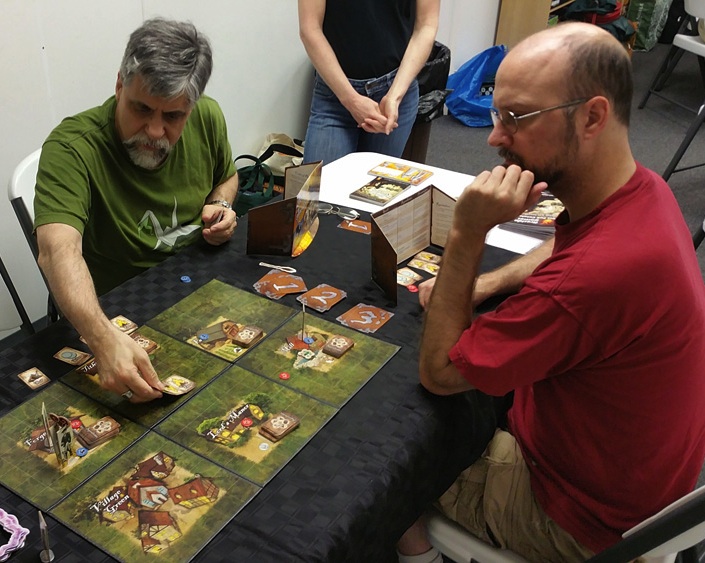The Village Crone in play at Portal Games