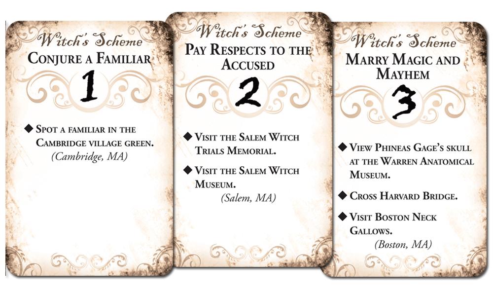 Witches scheme tour cards