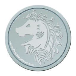 silver coin coaster for the village crone