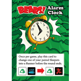 Alarm Clock promo card for Bears!