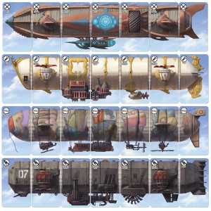 Dastardly Dirigibles steampunk airship card game airships