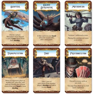Dastardly Dirigibles steampunk airship card game cards