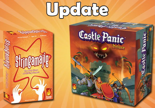 Stringamajig and Castle Panic Deluxe box with Update text