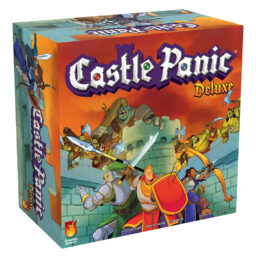The box for Castle Panic Deluxe on a white background