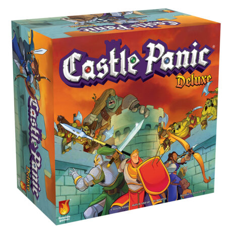 The box for Castle Panic Deluxe on a white background