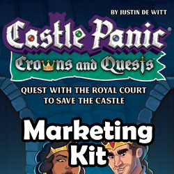 Cover art for Crowns and Quests with the text Marketing Kit