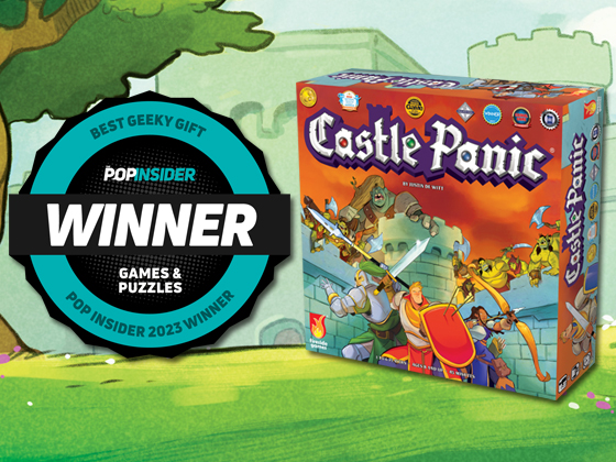 The Pop Insider's Winner Seal next to the Castle Panic box